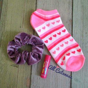 (NWOT) Lip Balm, Scrunchie, and Socks Bundle